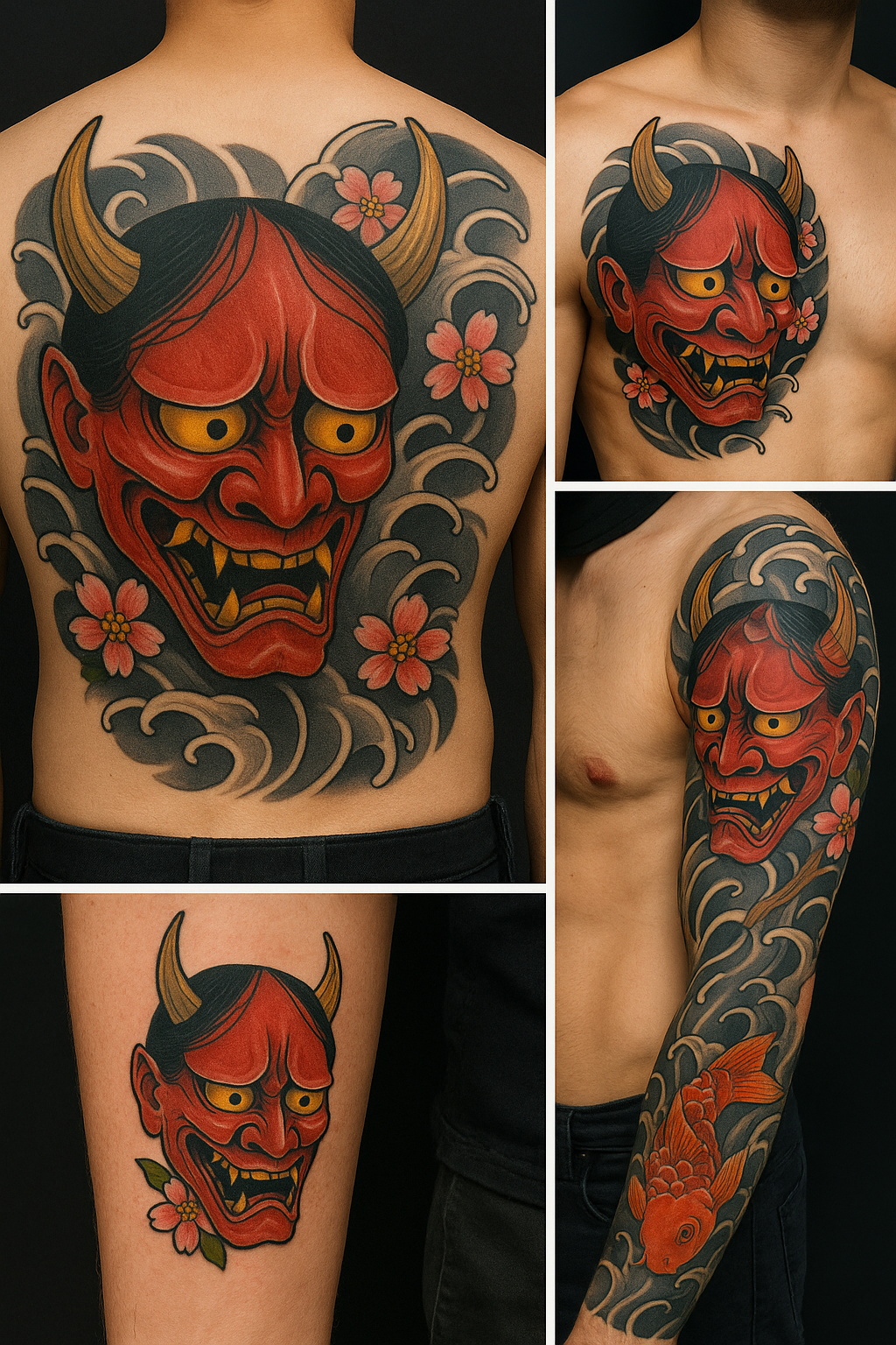 Best Placements for Hannya Mask Tattoos
